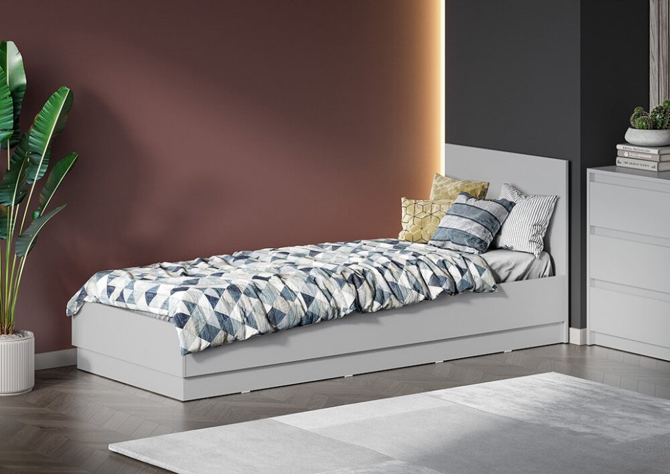 Кровать 80х200 Айден КР06-800 Белый