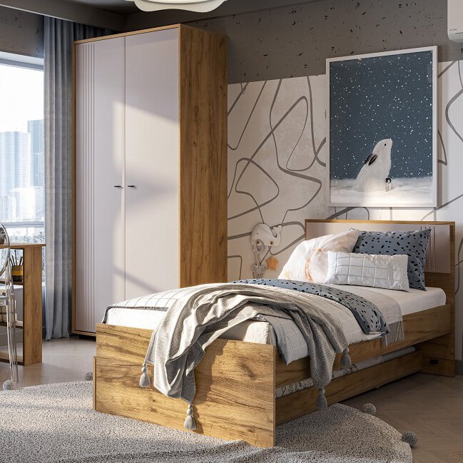 Шкаф двухстворчатый Тоскана (Арника)