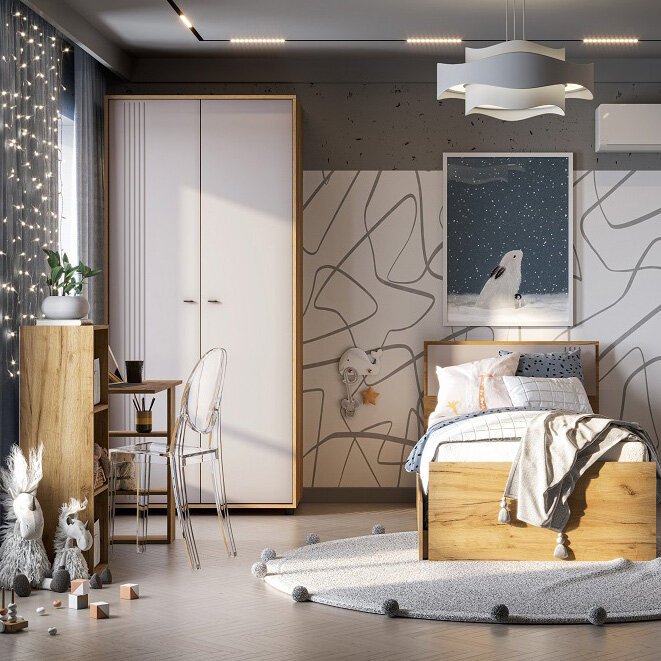 Шкаф двухстворчатый Тоскана (Арника)