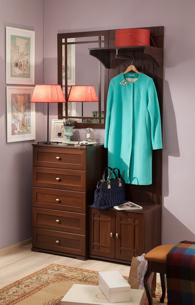 Зеркало навесное Глазов-мебель Sherlock 7 (Орех Шоколадный)