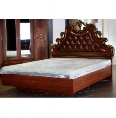 Кровать Розалия КМК 0456.6 160х200, орех эко