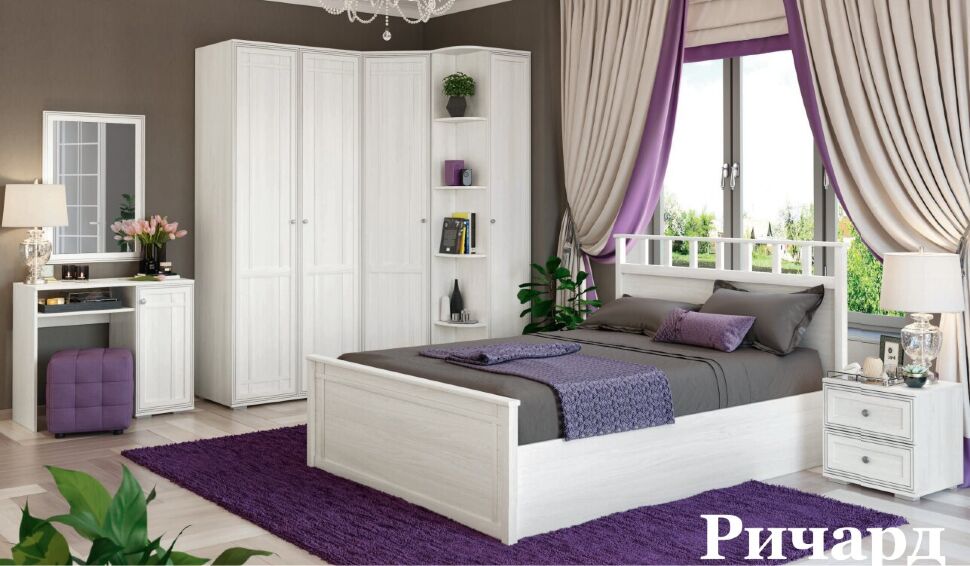 Шкаф-пенал с полками правый РШ-22 Ричард DOMANI (Ясень анкор светлый)