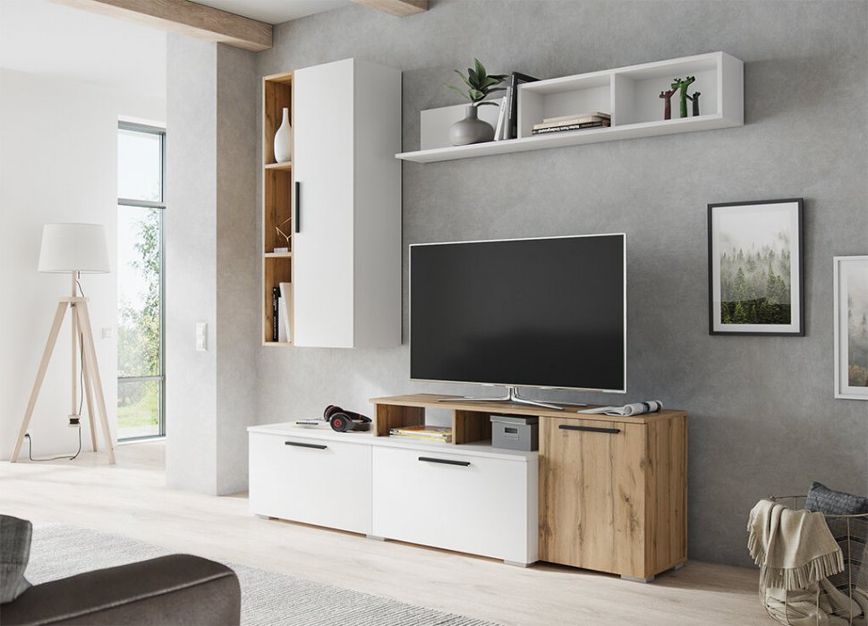 Полка навесная Альберо ТЭКС (Белый)