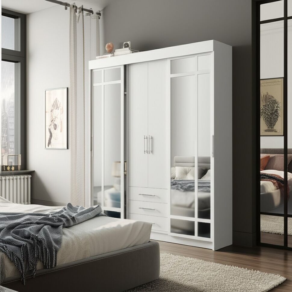 Шкаф-купе Фортуна, белый