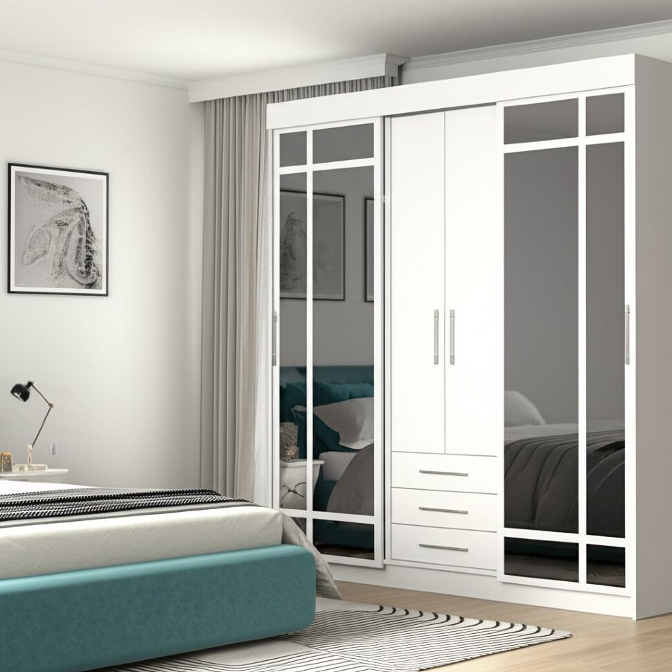 Шкаф-купе Фортуна, белый