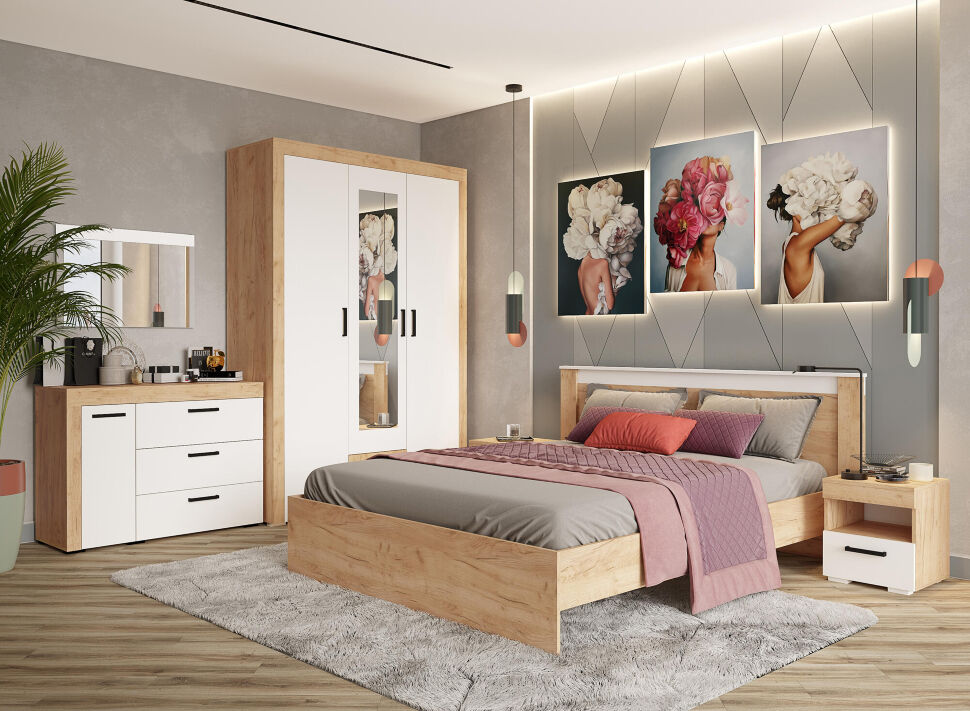 Спальня Адель Белый (ТЭКС) Комплект