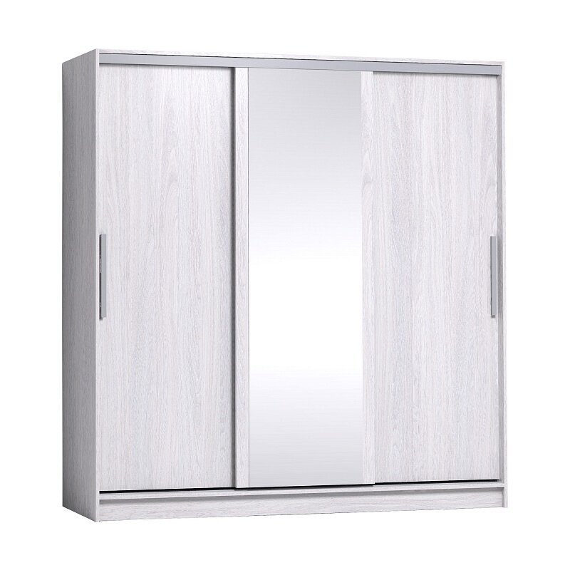 Шкаф-купе Strike 2000 с зеркалом Глазов-мебель (Ясень Анкор светлый)