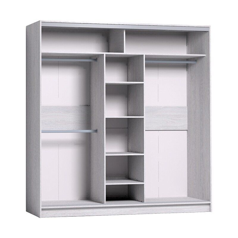 Шкаф-купе Strike 2000 с зеркалом Глазов-мебель (Ясень Анкор светлый)