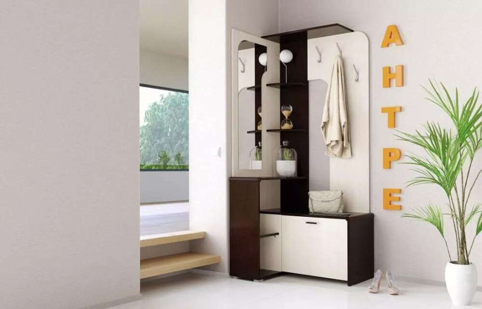 Прихожая Антре угловая венге/вудлайн