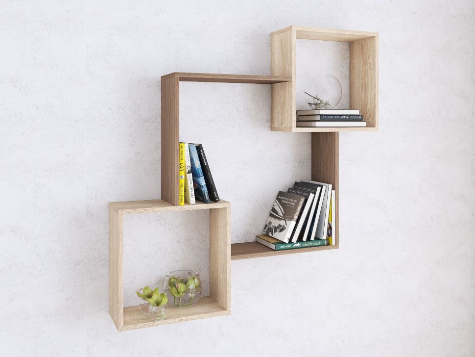 Полка навесная ПН-2 (ТЭКС) Ясень шимо / Дуб сонома