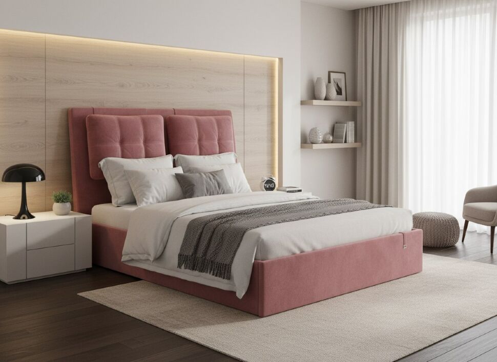 Кровать Ester 1600 модель 311 Ультра коралл