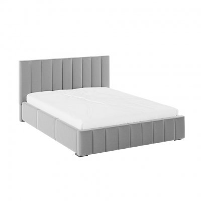Мягкая кровать 140х200 Нега (ТЭКС) Светло-серый