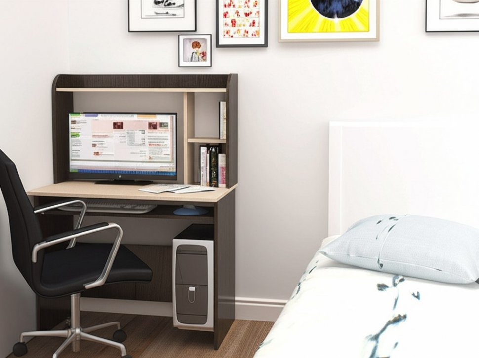 Стол компьютерный Грета-2 ТЭКС (Венге)