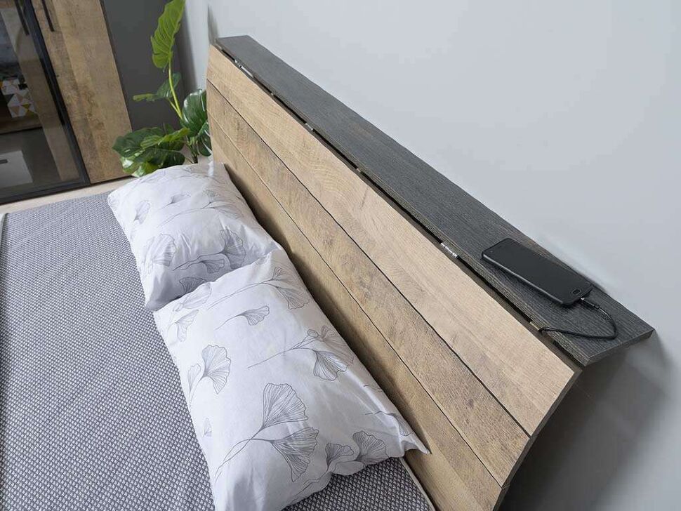 Трувор спальня 2 Дуб Гранж Песочный/Интра