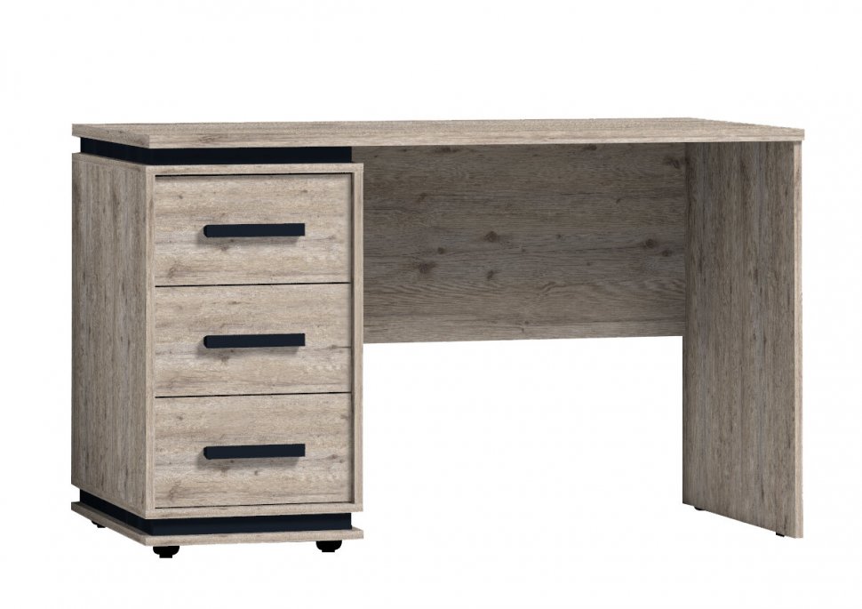 Стол письменный Nature 84 (Глазов) Гаскон пайн/Черный