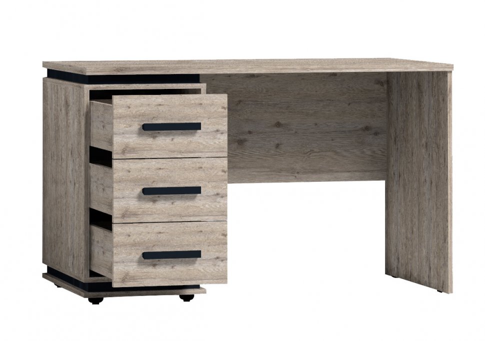 Стол письменный Nature 84 (Глазов) Гаскон пайн/Черный