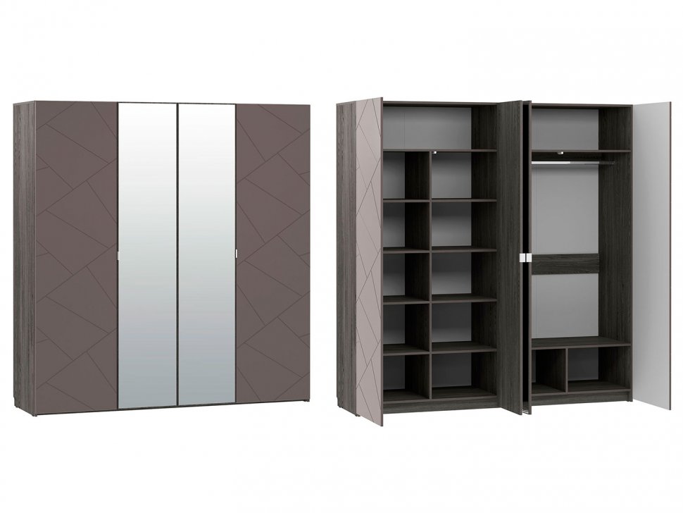 Спальня Summit 3 / ясень анкор тёмный / графит софт