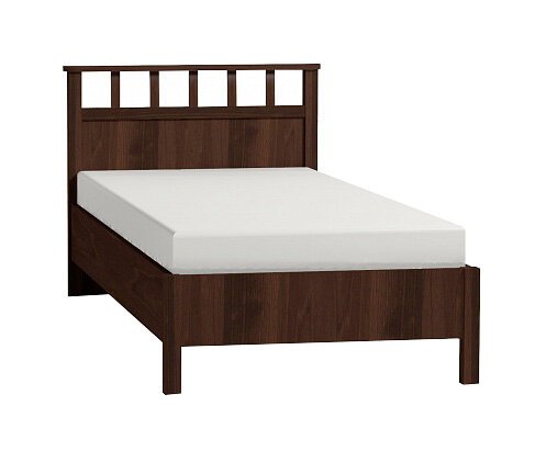 Кровать 90х200 Sherlock 50 Люкс Орех (Глазов) с основанием из металла