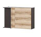 Шкаф кухонный навесной угловой 100 см Берген 10ув (Венге/Дуб Делано)