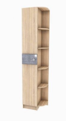 Шкаф торцевой Мадлен (Дуб шале серебро)