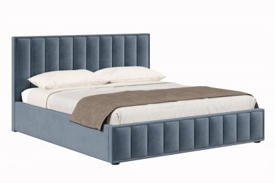 Мягкая кровать 180х200 Анкона (Серый) с подъёмным механизмом