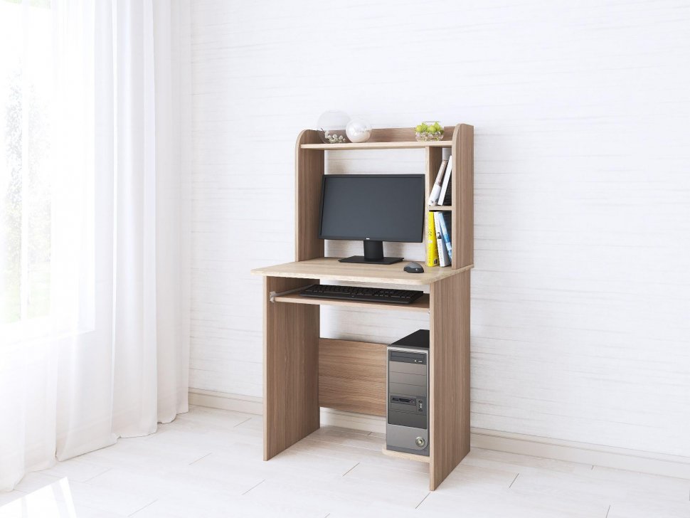 Стол компьютерный ТЭКС Грета-1 (Ясень шимо)