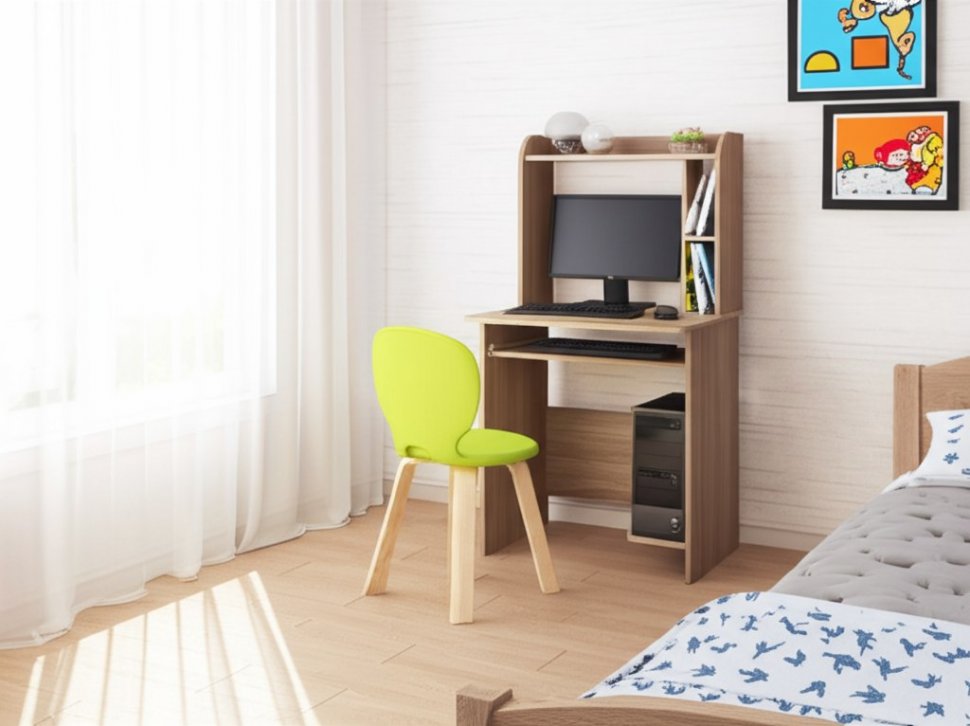 Стол компьютерный ТЭКС Грета-1 (Ясень шимо)