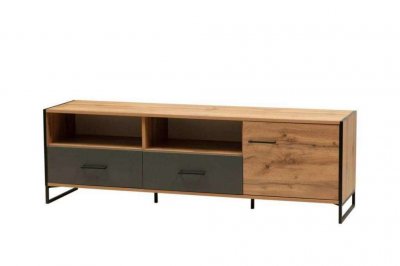 Доната тумба под ТВ 46.05 Дуб Вотан/Диамант серый