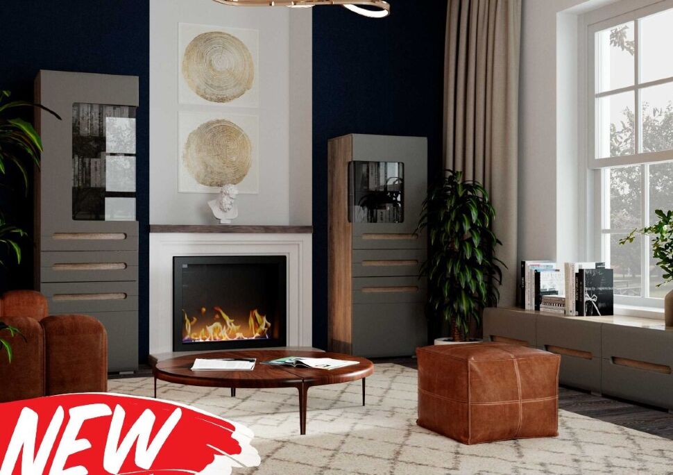 Шкаф-витрина Наоми ШК-23 (БТС) Графит