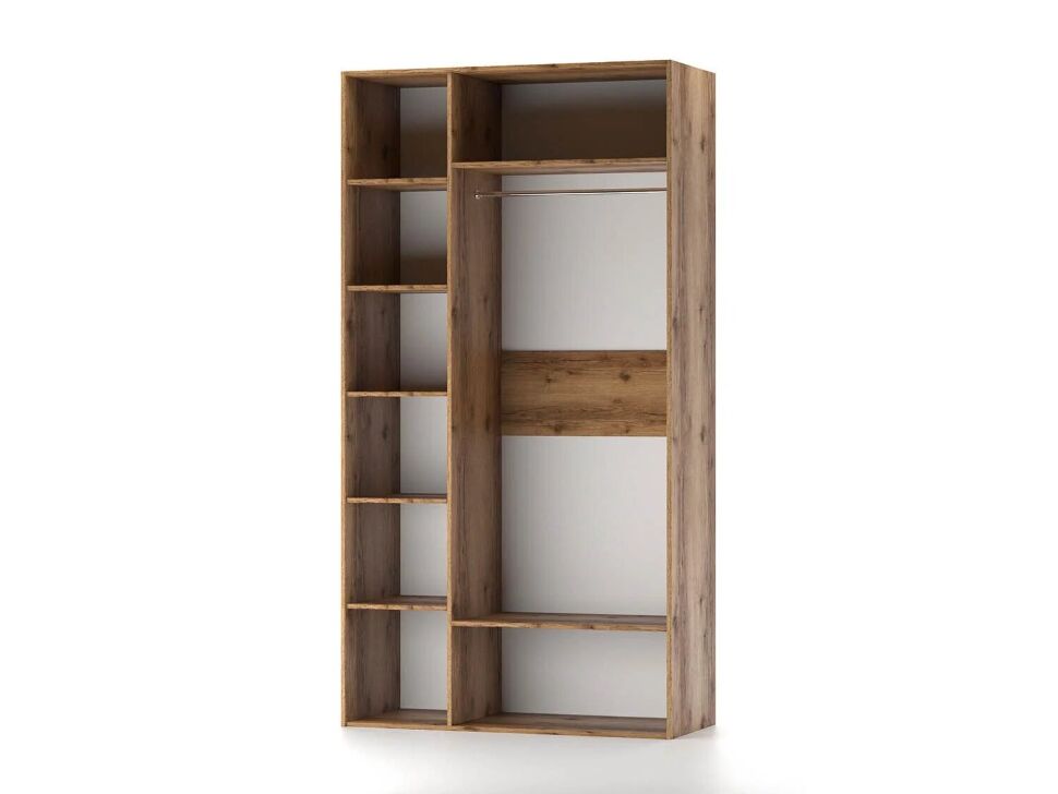 Харди шкаф трехдверный Дуб Делано Темный / Грин софт