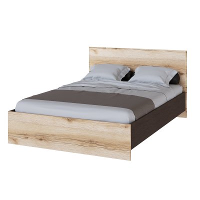 Кровать 140х200 Плейона (ТЭКС) с настилом ДСП Дуб делано