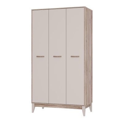 Шкаф 3-створчатый Скандика ШК-09 (Дуб смоки / Кашемир)