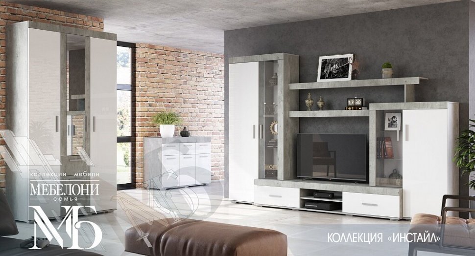 Шкаф 3-дверный Инстайл ШК-30 (Мебелони)