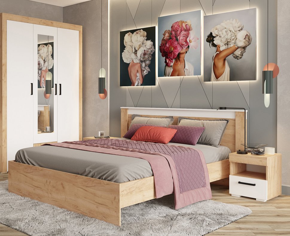 Тумба прикроватная Адель (ТЭКС) Белый