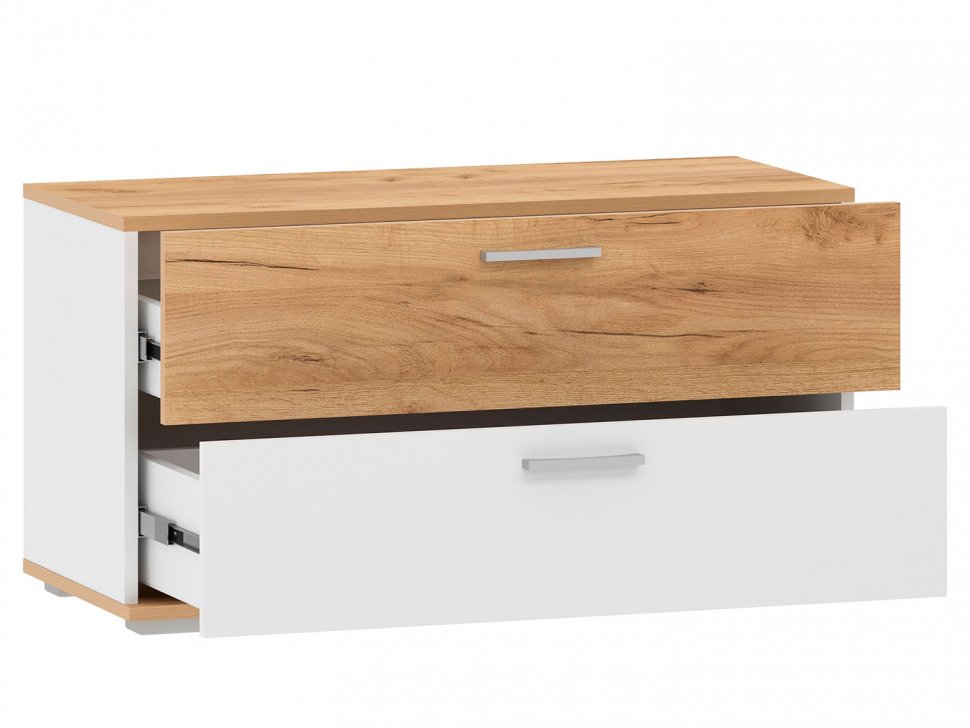 Прихожая Санти-2 Белый/Дуб крафт золотой