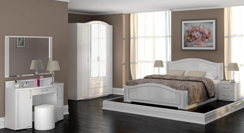 Кровать 180х200 Ижмебель 19 «Виктория» с  латами