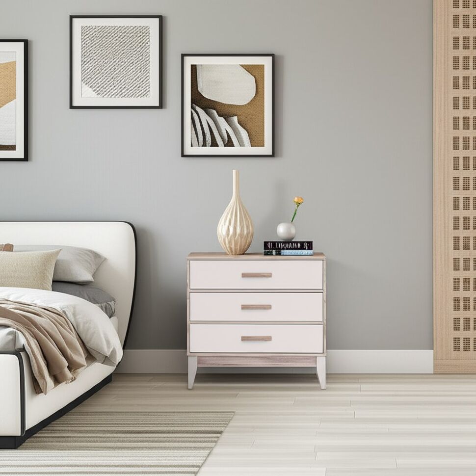 Комод Скандика КМ-01 (Дуб смоки / Кашемир)