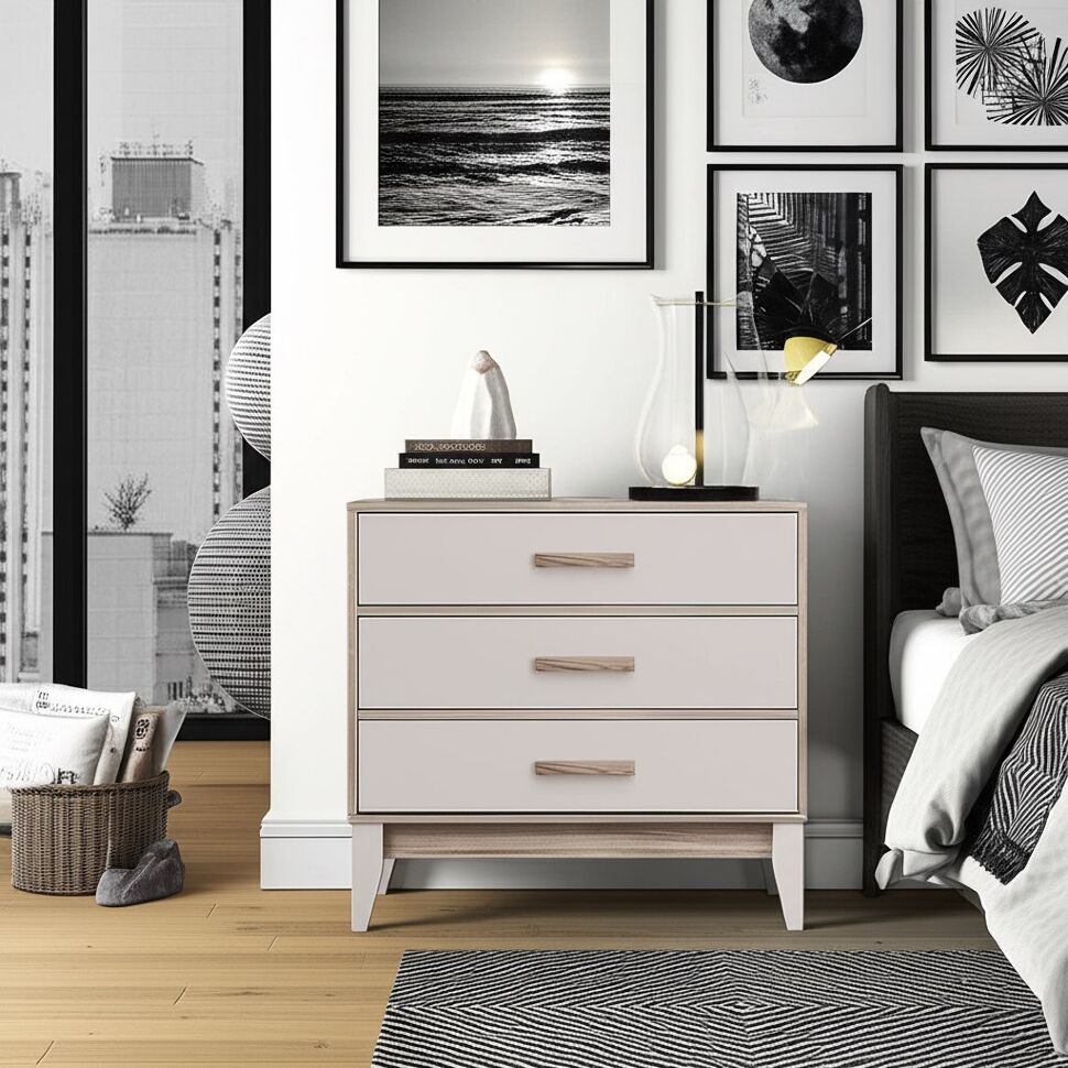 Комод Скандика КМ-01 (Дуб смоки / Кашемир)