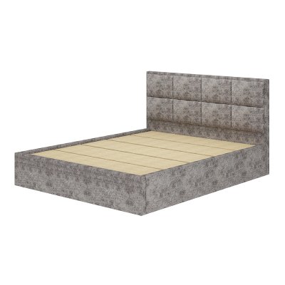 Мягкая кровать 160х200 Линда (БТС) с проложками ДСП Грей