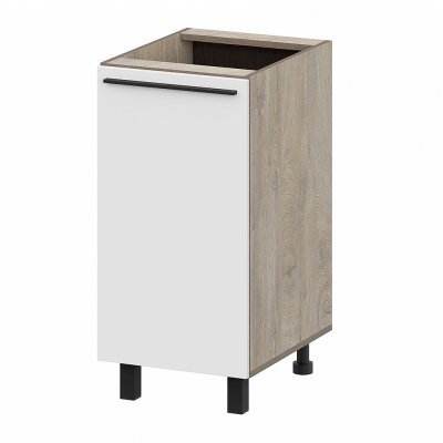 Шкаф кухонный напольный 40 см Этна 4с1 (Софт Вайт)