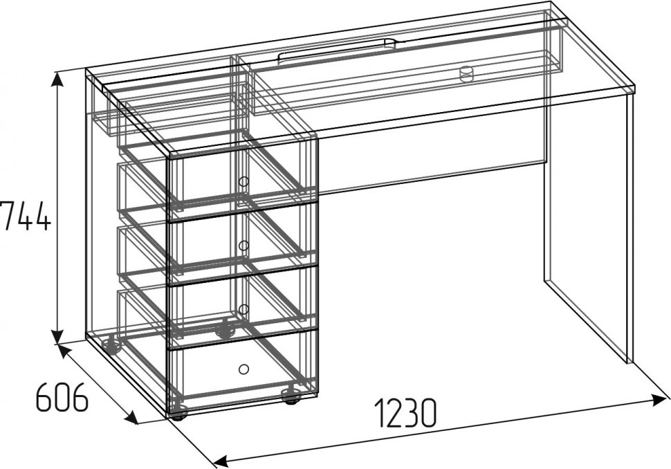 Стол письменный Лойс 84 (Глазов)
