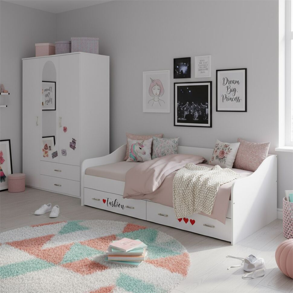 Кровать Вега Girl, Белый
