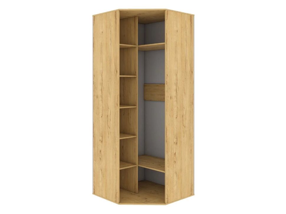 Бруно Шкаф угловой Дуб Вотан / Серый графит