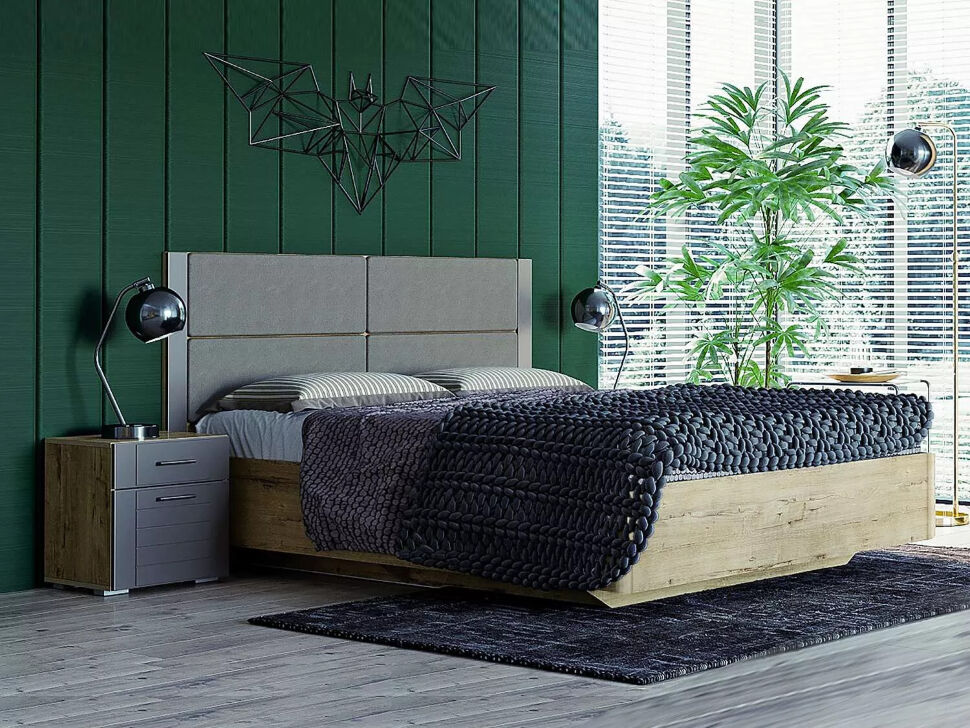 Спальня Livorno 4 дуб бунратти / софт графит