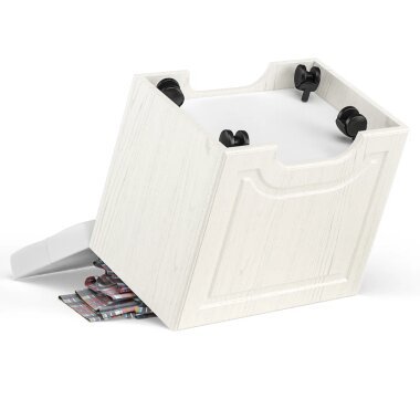 Ливерпуль Пуф 14.02 Белый/Ясень ваниль/кз.Белый