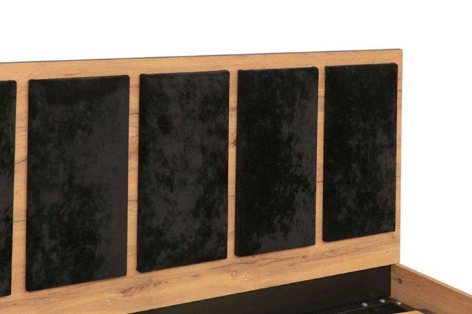 Кровать Либерти 51.21 с под. мех. Дуб вотан/Черный