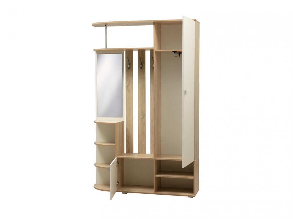 Прихожая Кармен 7 Дуб Сонома/Белый