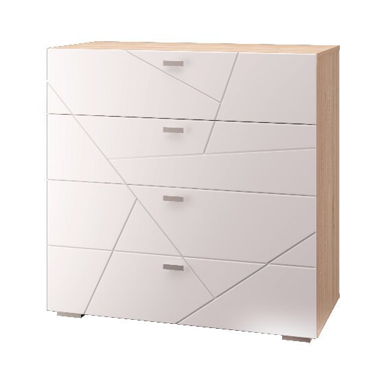 Комод (4 ящика) Скайлайн 900 MLK (Белый)