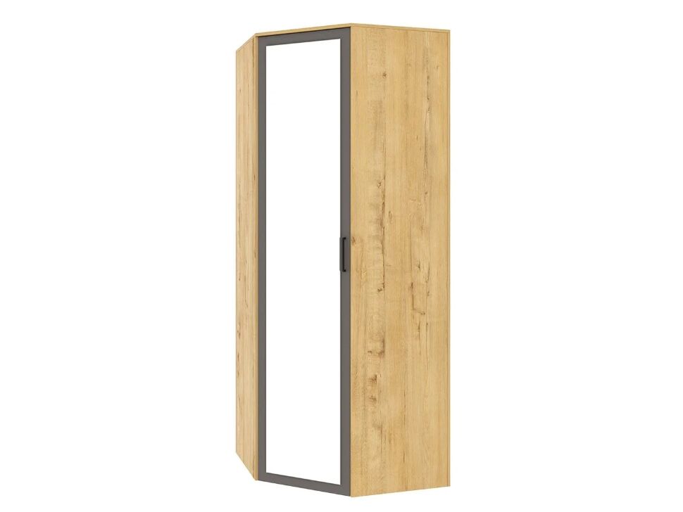 Бруно 01 Z Шкаф угловой Дуб Вотан / Серый графит