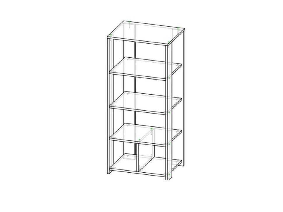 Стеллаж универсальный Бодега Темный